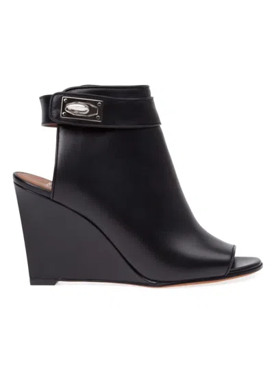 Givenchy Wedge Heel Sandals In Black