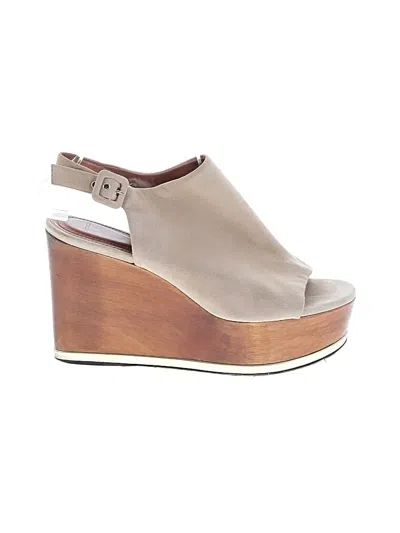 Pre-owned Givenchy Wedges In Tan