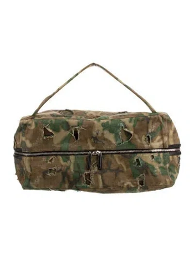 Pre-owned Givenchy Weekender Bag In Green