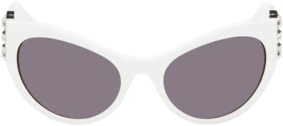 Givenchy White 4g Sunglasses In White / Smoke