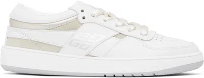 GIVENCHY WHITE & BEIGE G MOVE SNEAKERS
