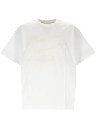 Givenchy White And Beige T Shirt