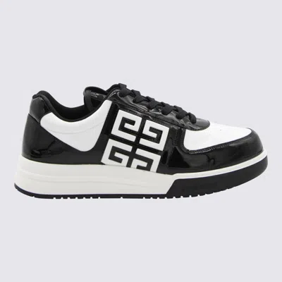 Givenchy White And Black Leather 4g Trainers