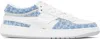 Givenchy G Move Sneakers In Mixed Leathers And Denim Monogram 72 In 457-denim Blue