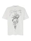 Givenchy White Crewneck T-shirt With Maxi Logo Print On The Front In Cotton Man In White