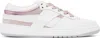 Givenchy G Move Sneakers In Mixed Leathers In 149-white/pink