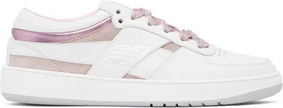 GIVENCHY WHITE & PINK G MOVE SNEAKERS