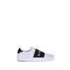 Givenchy White Calf Leather Bos Taurus Low Top Men's Sneakers In White