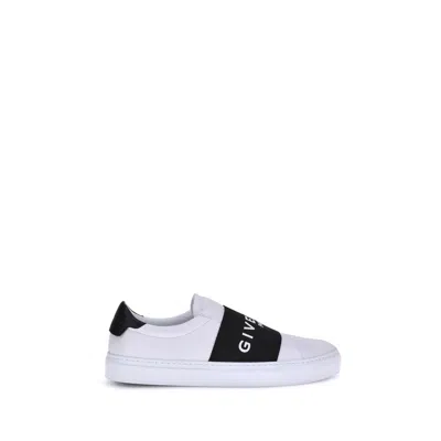 Givenchy White Calf Leather Bos Taurus Low Top Men's Sneakers