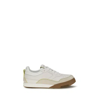 Givenchy White Calf Leather Bos Taurus Low Top Sneakers In Multi