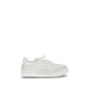 Givenchy White Calf Leather Bos Taurus Low Top Sneakers In Multi