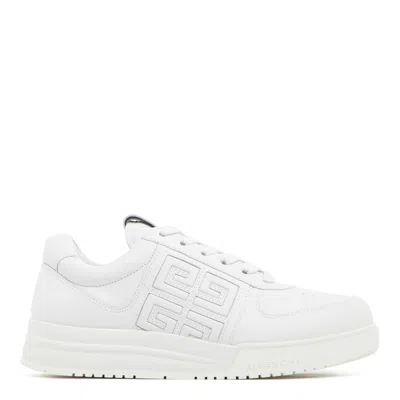 GIVENCHY GIVENCHY WHITE CALF LEATHER SNEAKERS
