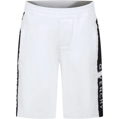 Givenchy Kids' White Casual Shorts For Boy