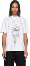 Givenchy White Crewneck T-shirt With Maxi Logo Print On The Front In Cotton Man In 100-white