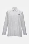 Givenchy Classic Fit Shirt With Logo Print Clothing In White