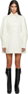 Givenchy White Cocoon Denim Minidress In White