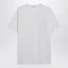 Givenchy White Cotton And Silk T-shirt With Jacquard Logo Men In White