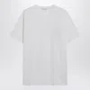 Givenchy White Cotton And Silk T-shirt With Jacquard Logo Men In White