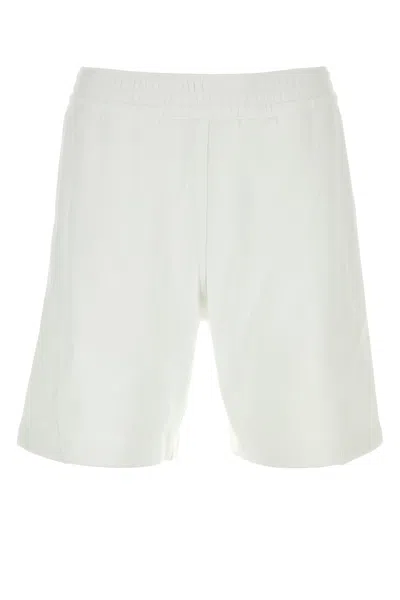 Givenchy Men White Brushed Cotton Couture Seam Bermuda Shorts