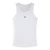 Givenchy Women's White Logo-plaque Cropped Ribbed Cotton-jersey Tank Top In White