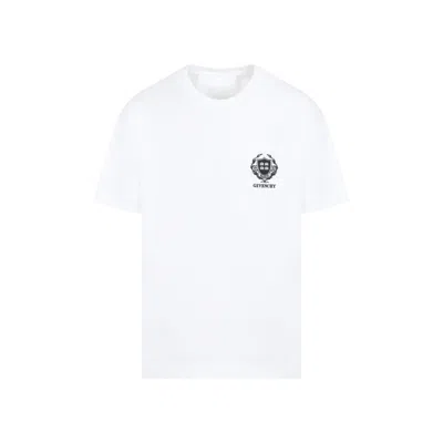 GIVENCHY WHITE COTTON CASUAL SHORT SLEEVE FRONT POCKET BASE T-SHIRT