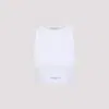 Givenchy Cropped Tank Top In Cotton With Band Clothing In White