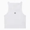 GIVENCHY GIVENCHY WHITE COTTON CROPPED TANK TOP WOMEN