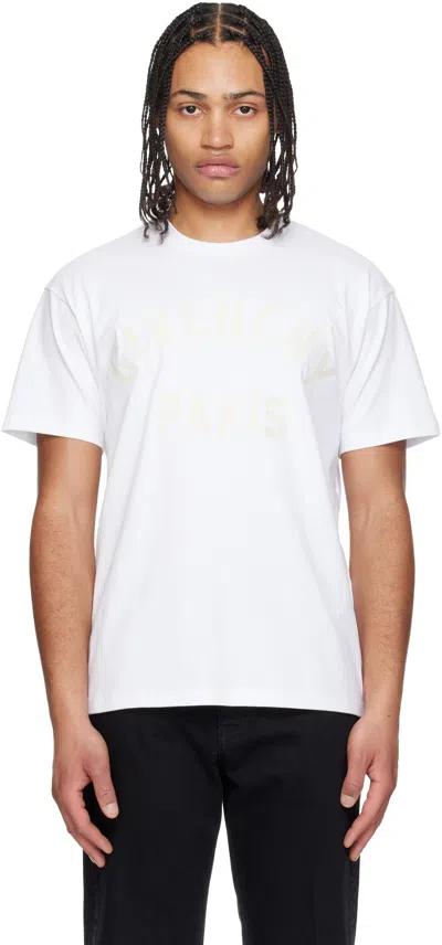 Givenchy Paris Embroidery Cotton T-shirt Clothing In White