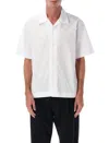 Givenchy White Cotton Hawaiian Collar Shirt In Gray