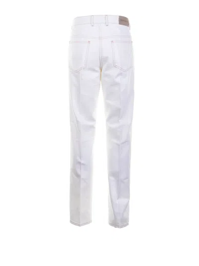 Givenchy White Cotton Jeans
