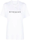 GIVENCHY WHITE COTTON JERSEY T-SHIRT