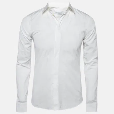 Pre-owned Givenchy White Cotton Long Sleeve Shirt S