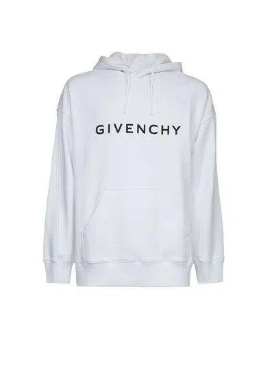 Givenchy Cotton Logo-print Sweatshirt In Gray
