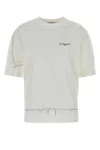 Givenchy Ribbed Crew-neck Cotton T-shirt With Graphic Print In White