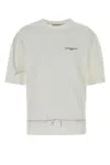 Givenchy Ribbed Crew-neck Cotton T-shirt With Graphic Print In White