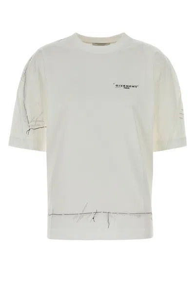 GIVENCHY GIVENCHY WHITE COTTON OVERSIZE T-SHIRT