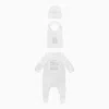 Givenchy White Cotton Pyjama/bib/beanie Set In White