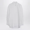 Givenchy Cotton Shirt With Collar And Curved Hem In White