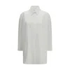 Givenchy Cotton Shirt Asymmetric Hemline Long Sleeves Buttoned Cuffs