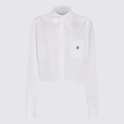 Givenchy 4g Cropped Shirt In White