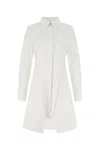 GIVENCHY WHITE COTTON SHIRT DRESS