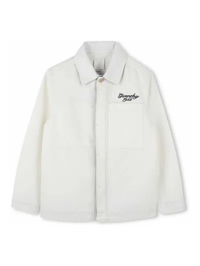 Givenchy Kids' White Cotton Shirt For Boys