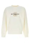 Givenchy Boxy Fit Sweatshirt With Prominent Logo Detail In White
