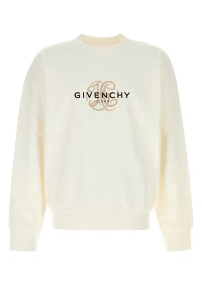 Givenchy Cotton Crew Neck Sweatshirt In White