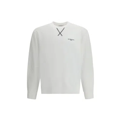 GIVENCHY WHITE COTTON SWEATSHIRT