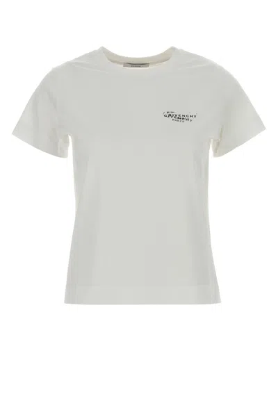 GIVENCHY WHITE COTTON T-SHIRT