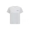 Givenchy White Crew Neck T-shirt With Logo On Front And Back In Cotton Woman In White