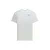 Givenchy Men White Crew Neck T-shirt With Logo On Front And Back In Cotton Man In White