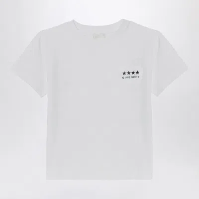 Givenchy White Cotton T-shirt With Logo