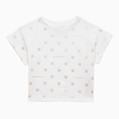 GIVENCHY GIVENCHY WHITE COTTON T SHIRT WITH LOGO